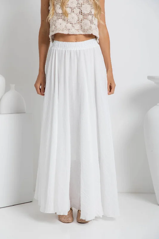 Stassi Maxi Skirt - White