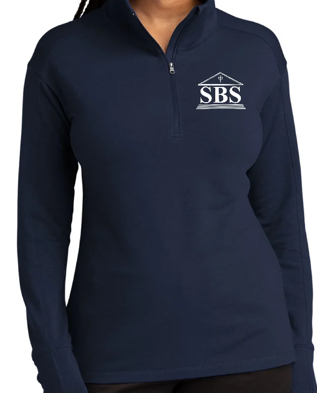 SBS Ladies Sport-Wick Stretch 1/4-Zip Pullover