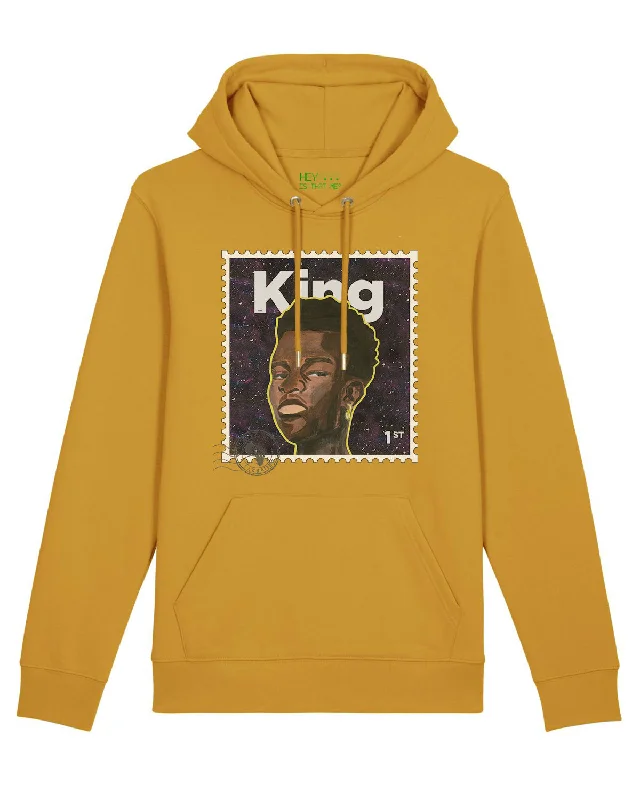 "King" Organic Cotton Hoodie - Mustard