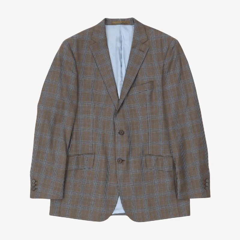 Plaid Wool Blazer