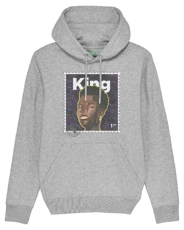 "King" Organic Cotton Hoodie - Grey