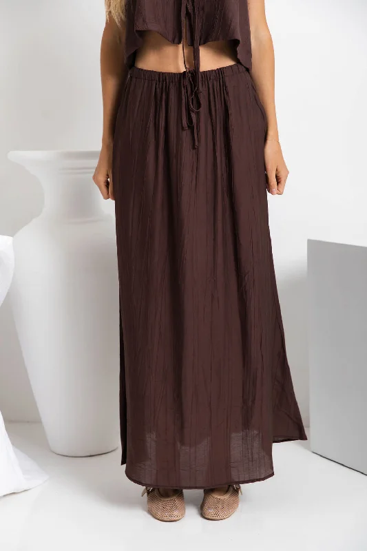 Luka Maxi Skirt - Chocolate