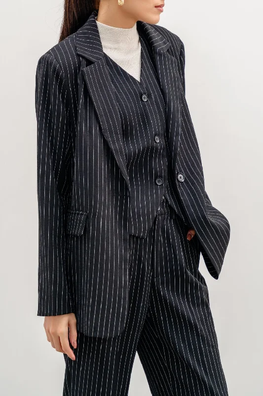 PIN-STRIPED BLAZER