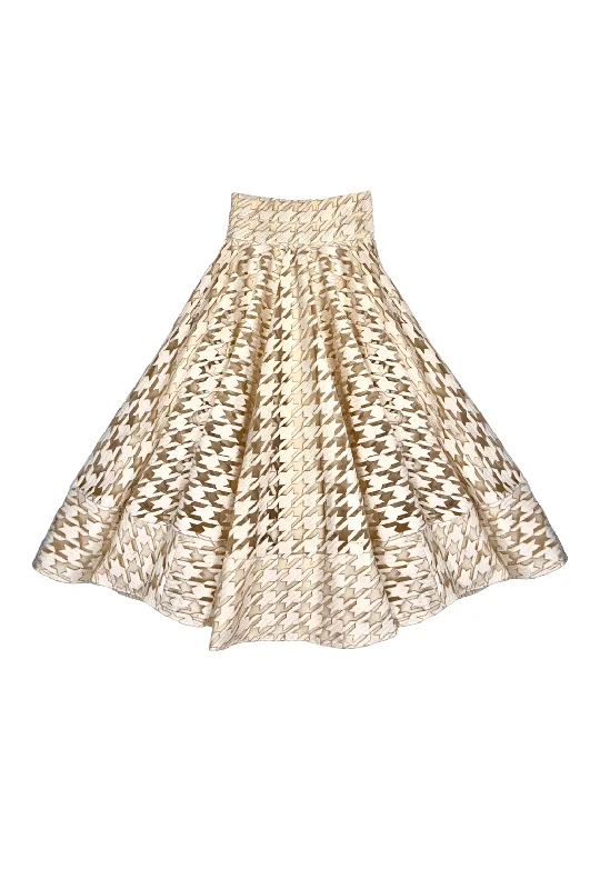 Buru + Pencil & Paper Co. Lucinda Skirt - Ivory Houndstooth