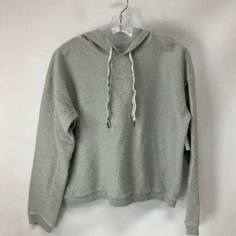 Sweatshirt Hoodie By Aerie In Grey, Size: S