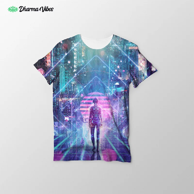 Neon Zone by Cameron Gray Visionary T-Shirt