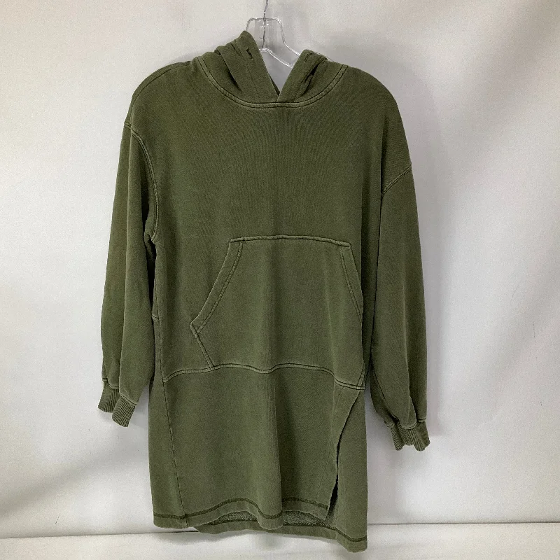 Sweatshirt Hoodie By 7 For All Mankind In Green, Size: M