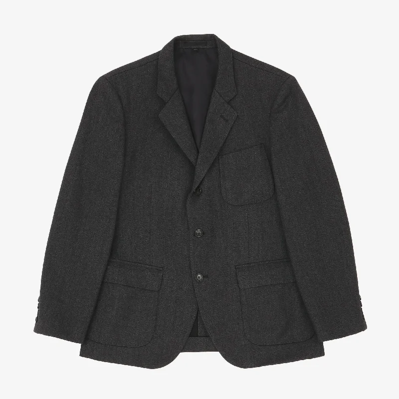 Single Breasted Wool Blazer