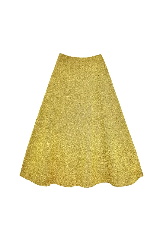 The Laura Skirt - Gold Sparkle