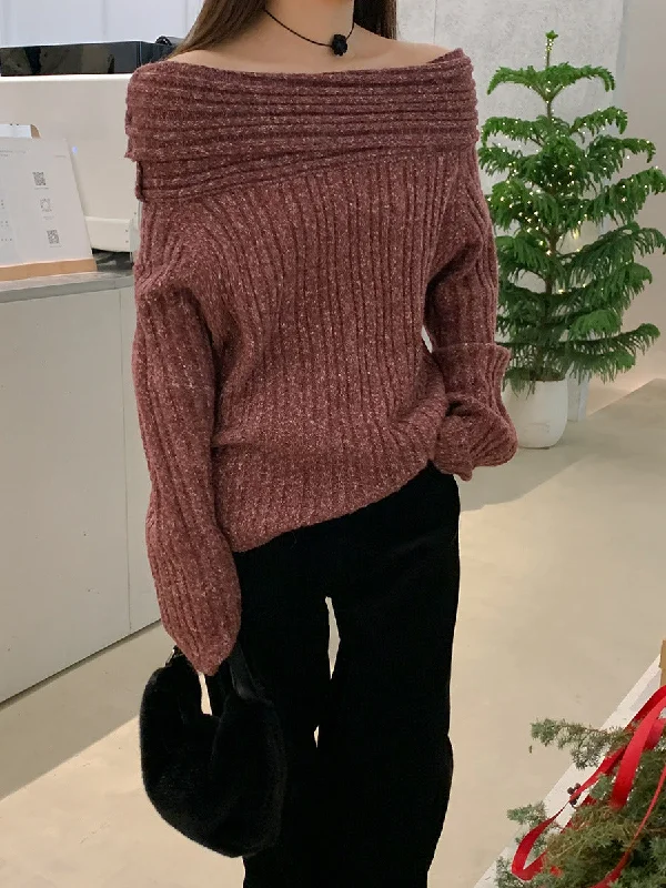 [Dating] Xmas off-Shoulder Sweater (18% Wool)