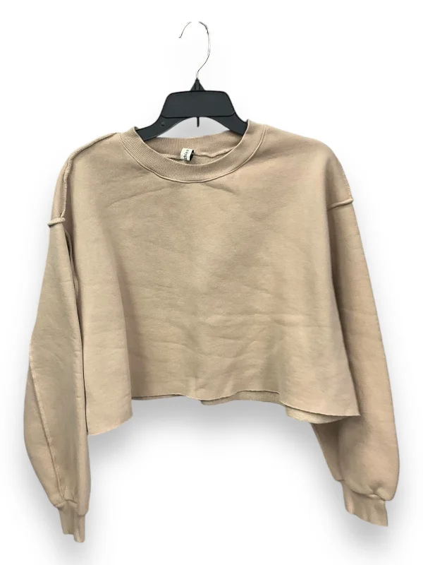 Sweatshirt Crewneck By Clothes Mentor In Tan, Size: Xl