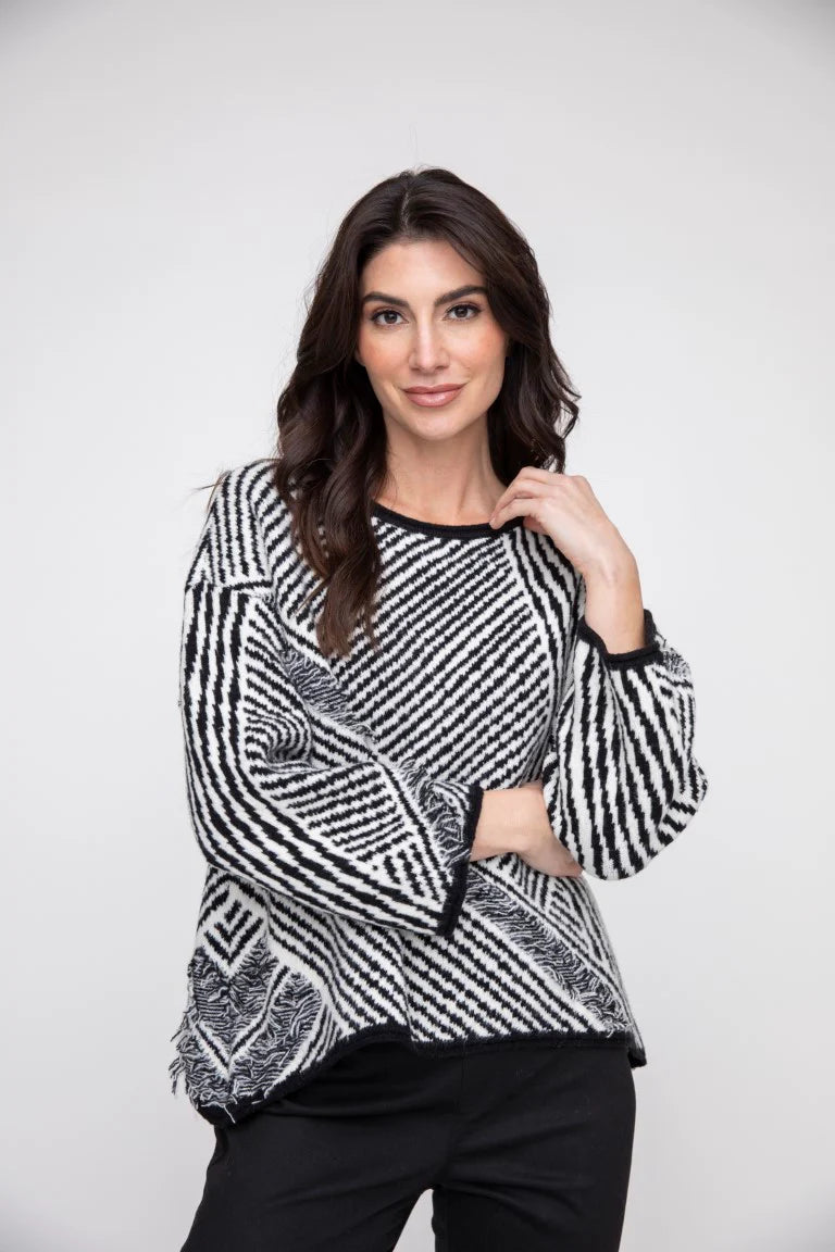 Liv, 430771 Fringe Swing Pullover