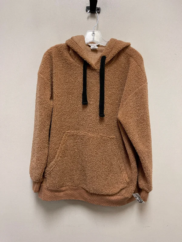 Sweatshirt Hoodie By For The Republic In Tan, Size: L