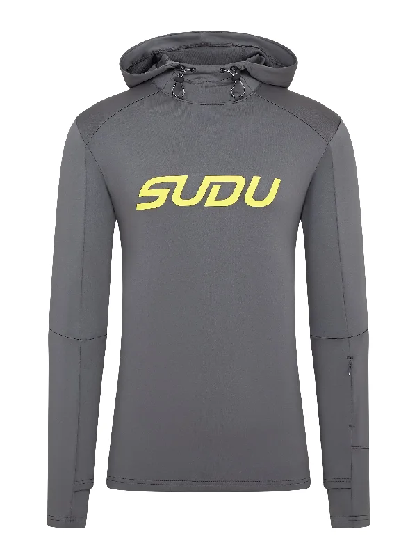 SRH 01 Run Hoodie - Grey/Yellow