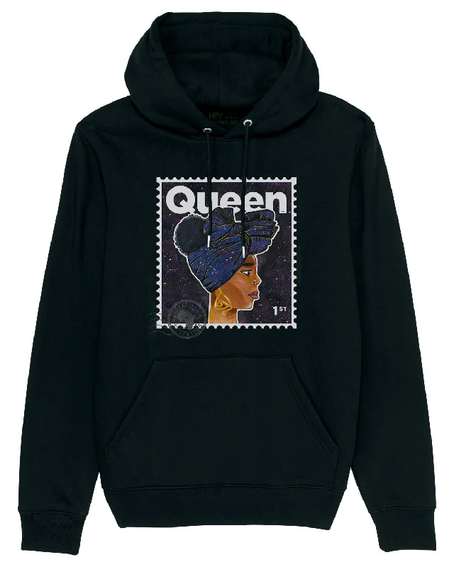 "Queen" Organic Cotton Hoodie - Black