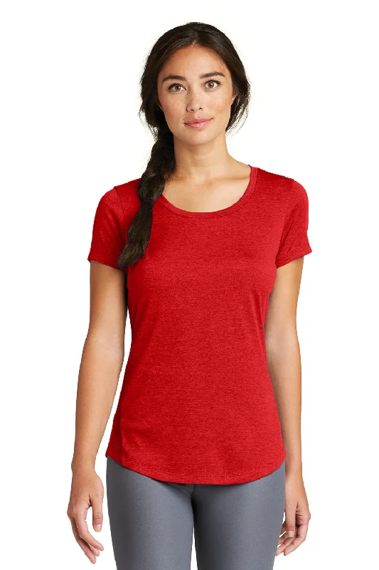 New Era Womens Series Performance Jersey Moisture Wicking Short Sleeve Crewneck T-Shirt - Scarlet Red - Closeout