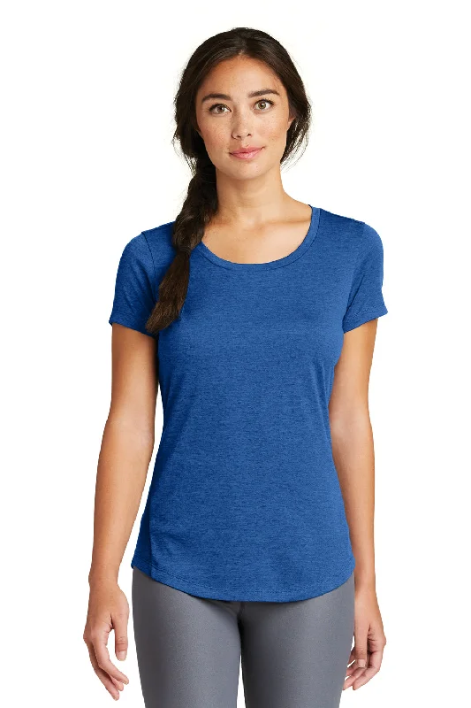 New Era Womens Series Performance Jersey Moisture Wicking Short Sleeve Crewneck T-Shirt - Royal Blue