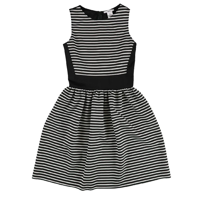 Bar Iii Womens Striped Fit & Flare Shift Dress