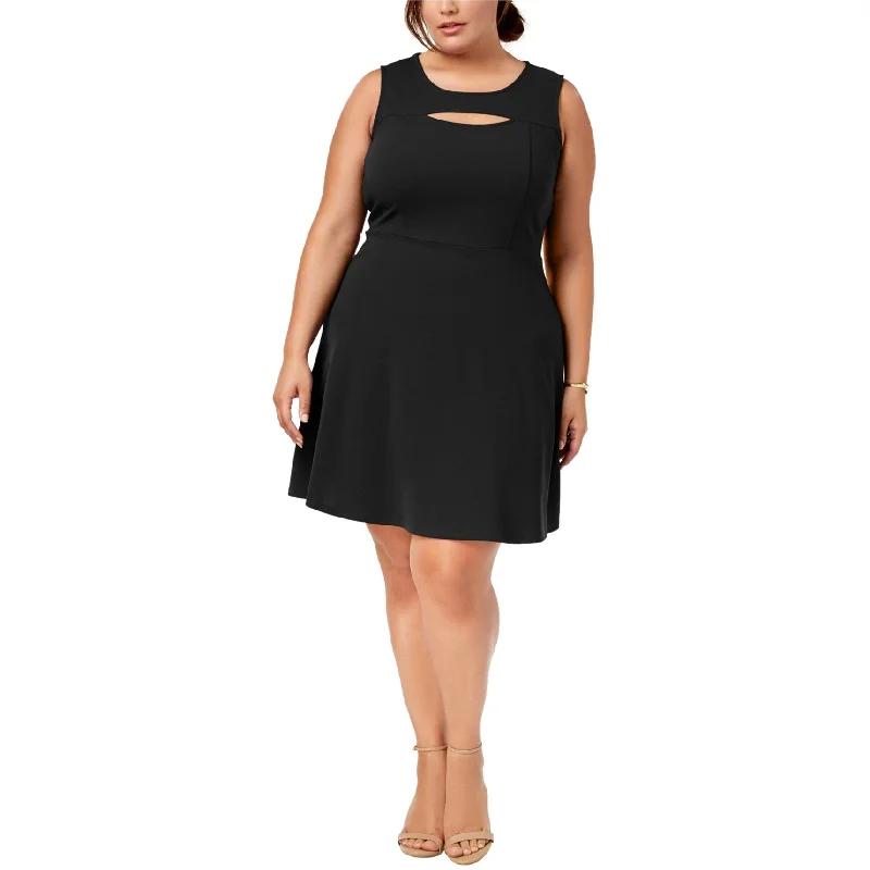 Fox & Royal Womens Peek-A-Boo A-Line Dress