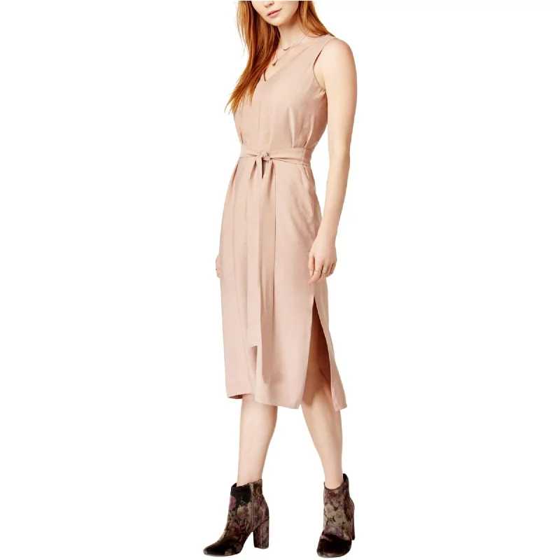 J.O.A. Womens Tie-Waist A-Line Dress