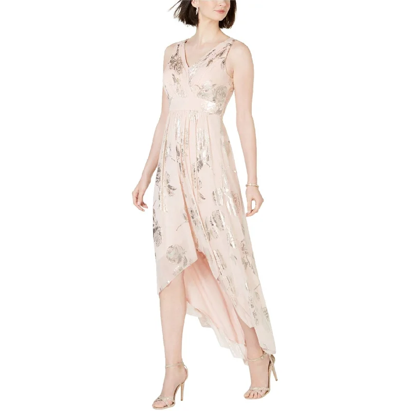 Jessica Howard Womens Floral High-Low Dress