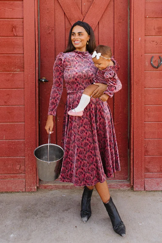 La La Lady Dress in Pink Floral