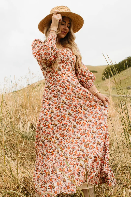 Maya Dress in Fall Floral