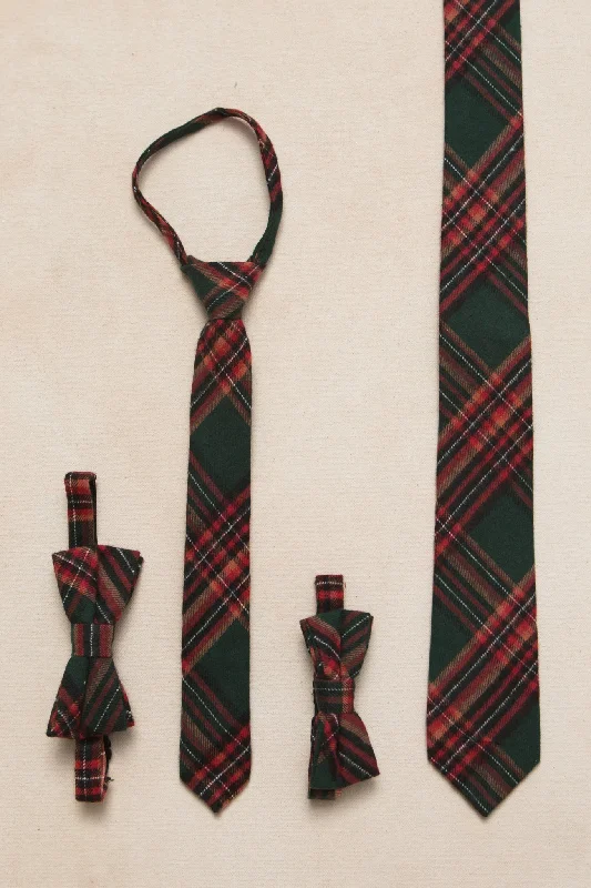 Ties in Hattie Green Plaid - FINAL SALE