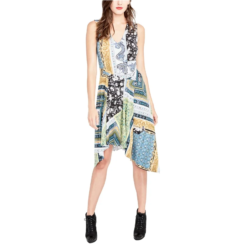 Rachel Roy Womens Asymmetrical A-Line Dress