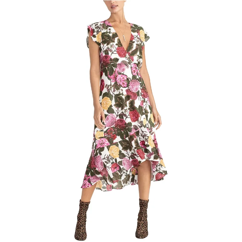 Rachel Roy Womens Floral High-Low Dress, Multicoloured, 4