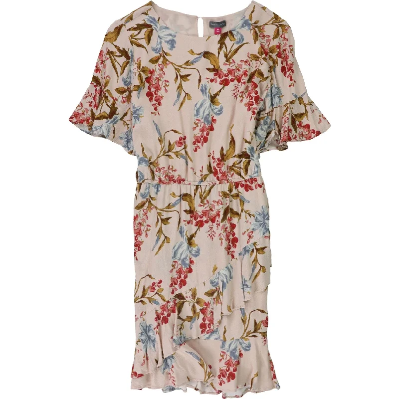 Vince Camuto Womens Floral Blouson Dress