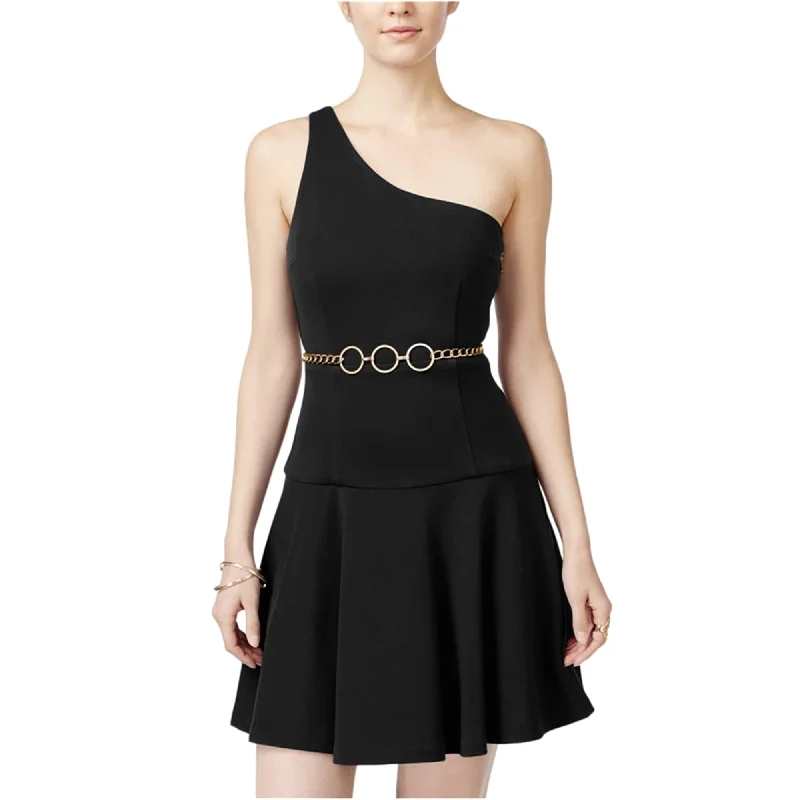 XOXO Womens Chain A-line Dress, Black, XX-Large