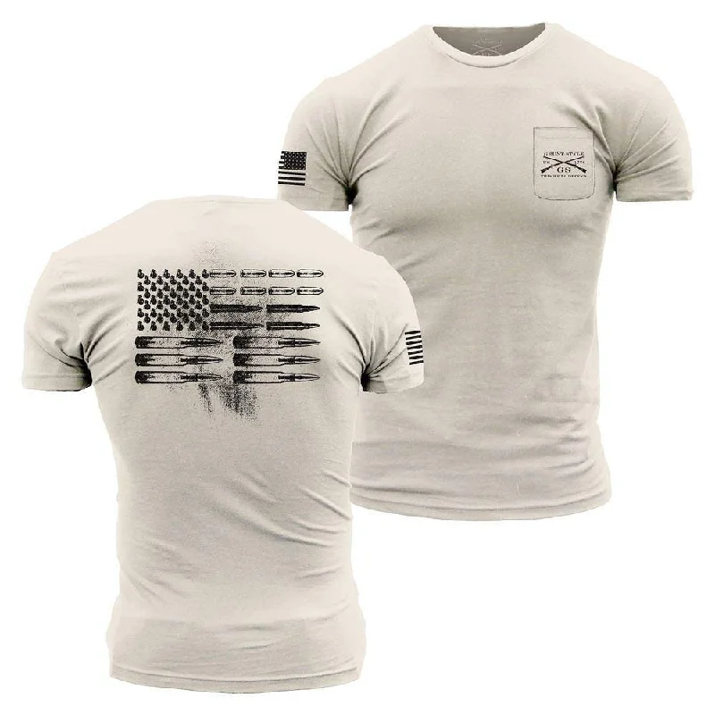 Men's Ammo Flag Pocket T-Shirt - Sand