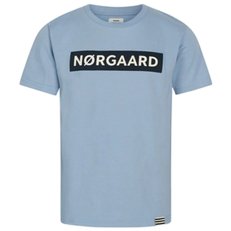 Mads Nørgaard Printed Tee Thorlino T-Shirt Faded Denim