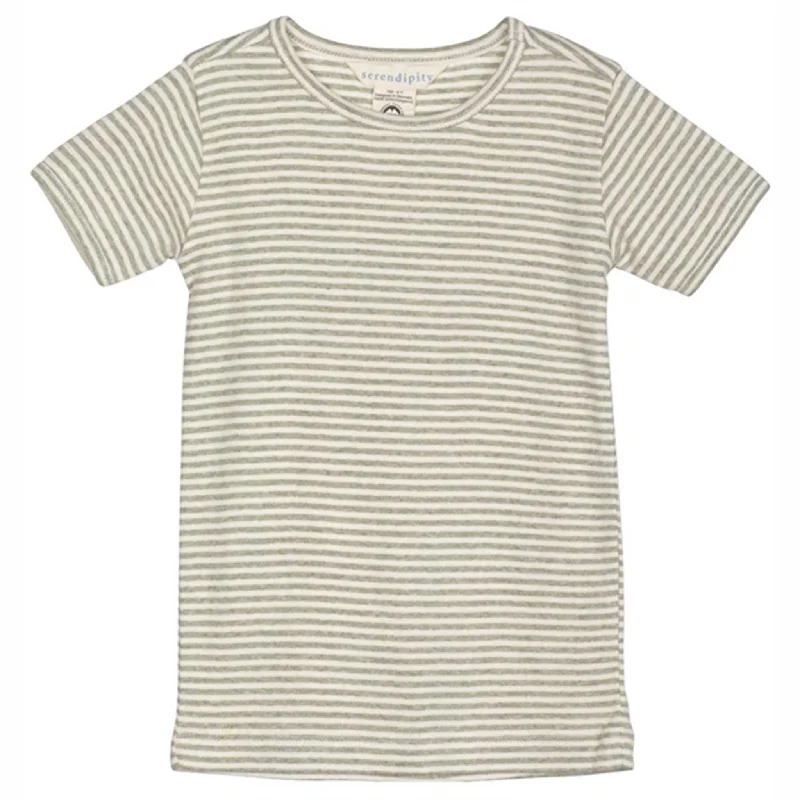 Serendipity Sage/Offwhite Stripe T-shirt