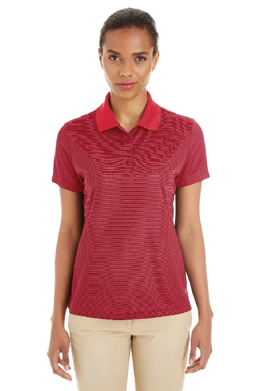 Core 365 Womens Express Performance Moisture Wicking Short Sleeve Polo Shirt - Classic Red/Carbon Grey - Closeout