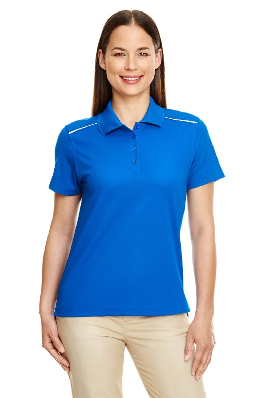 Core 365 Womens Radiant Performance Moisture Wicking Short Sleeve Polo Shirt - True Royal Blue