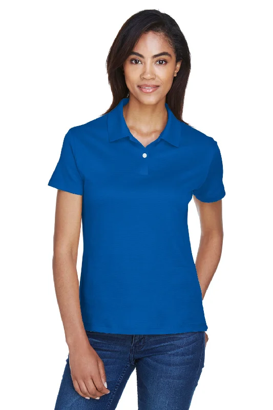 Devon & Jones Womens Pima-Tech Moisture Wicking Short Sleeve Polo Shirt - French Blue - Closeout