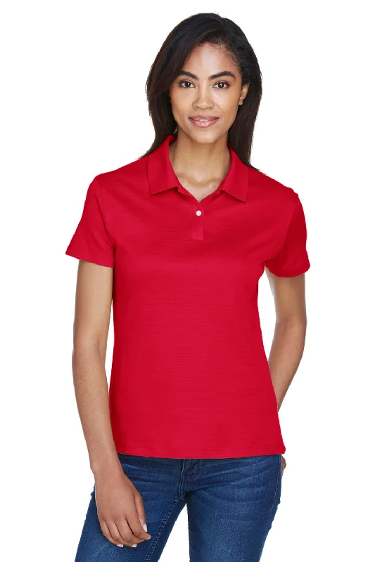 Devon & Jones Womens Pima-Tech Moisture Wicking Short Sleeve Polo Shirt - Red - Closeout