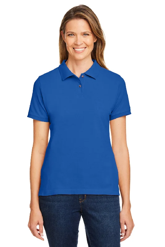 Harriton Womens Short Sleeve Polo Shirt - True Royal Blue