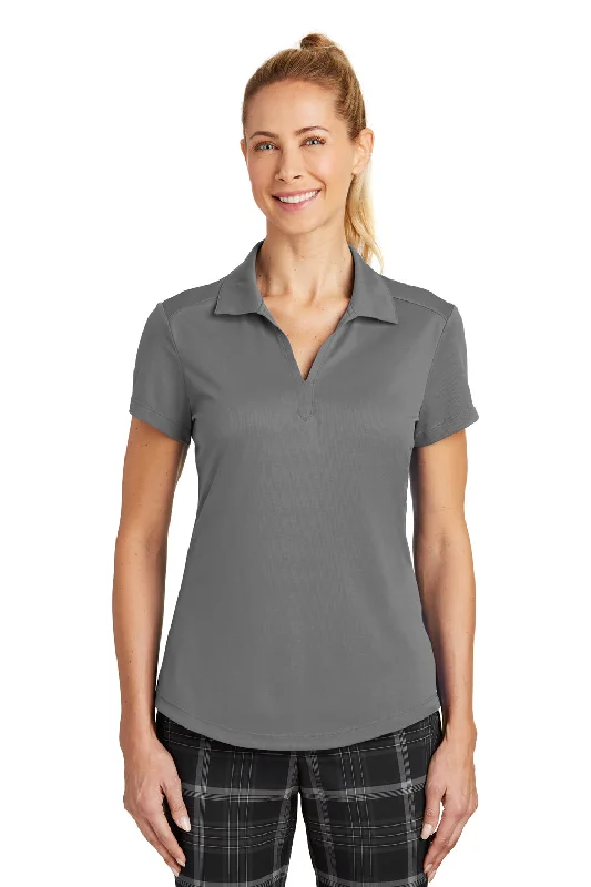 Nike Womens Legacy Dri-Fit Moisture Wicking Short Sleeve Polo Shirt - Dark Grey