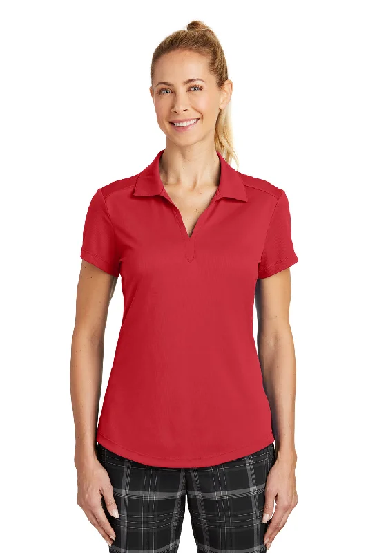 Nike Womens Legacy Dri-Fit Moisture Wicking Short Sleeve Polo Shirt - Gym Red