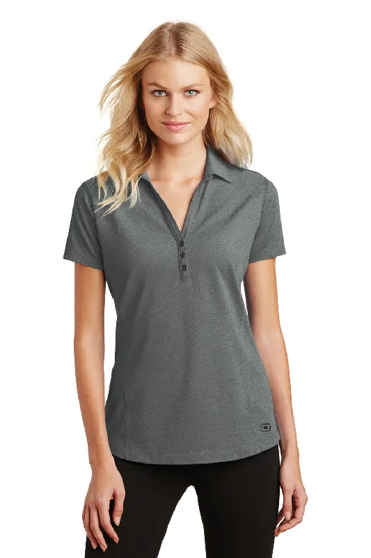 Ogio Womens Onyx Moisture Wicking Short Sleeve Polo Shirt - Petrol Grey