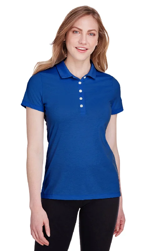 Puma Womens Fusion Performance Moisture Wicking Short Sleeve Polo Shirt - Surf The Web Blue