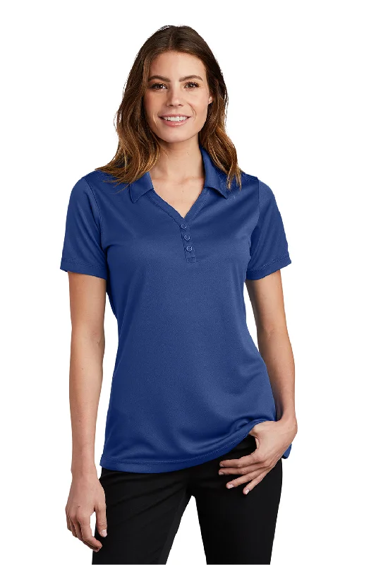 Sport-Tek Womens Micro-Mesh Moisture Wicking Short Sleeve Polo Shirt - True Royal Blue