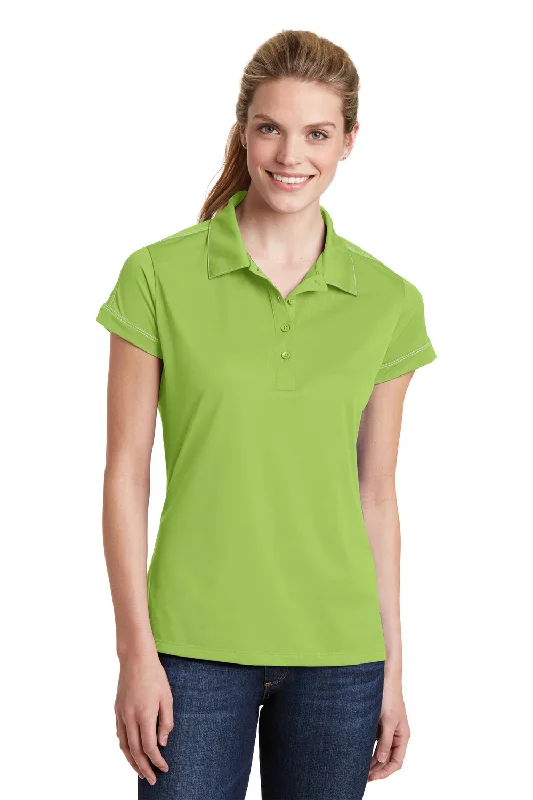 Sport-Tek Womens Sport-Wick Moisture Wicking Short Sleeve Polo Shirt - Green Oasis - Closeout