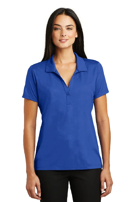 Sport-Tek Womens Tough Moisture Wicking Short Sleeve Polo Shirt - True Royal Blue