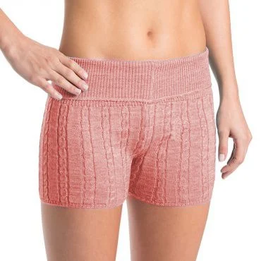 D0113 - Bloch Carezza Cable Knit Womens Fold Down Short