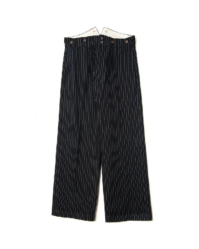 Pinstripe Denim Trouser